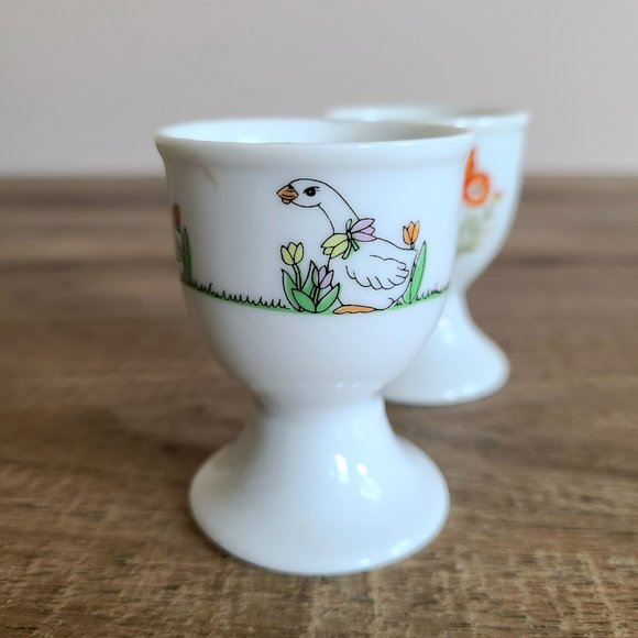 2 vintage ceramic egg holders - Picture 2 of 7